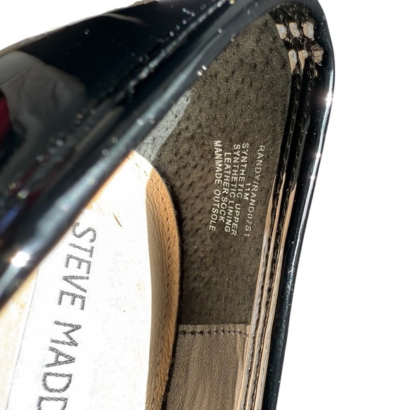 Steve Madden Glossy Black Platform Loafers. Size 11M - Picture 11 of 12